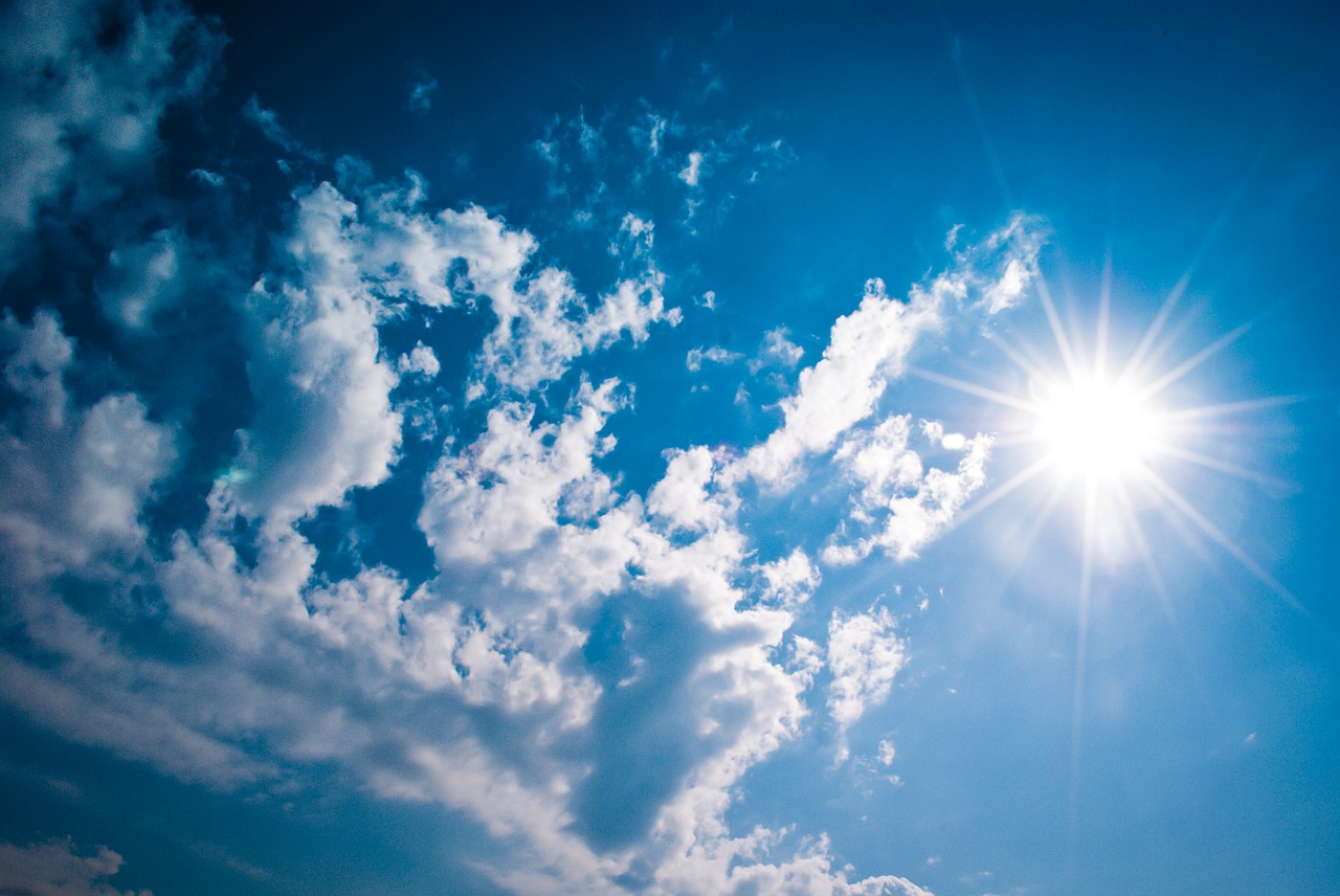 Image - sky sun blue cloud cloudy