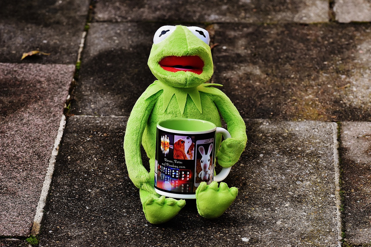 Image - kermit cup drink coffee coffee cup