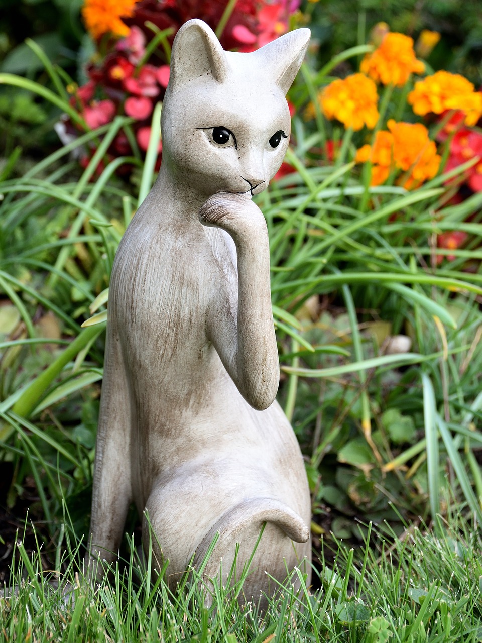 Image - cat figure decoration meadow deco