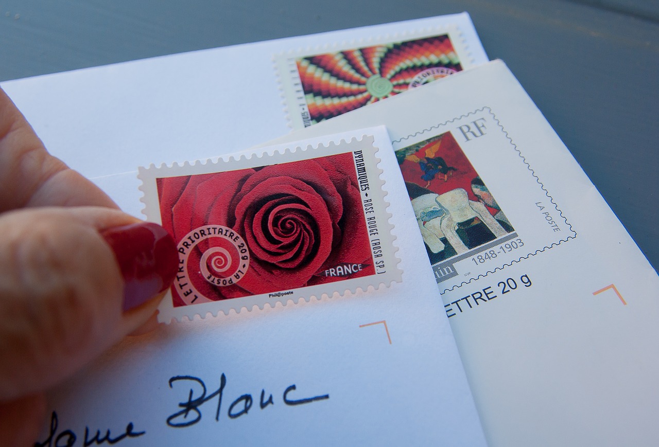 Image - stamps letters mail correspondence