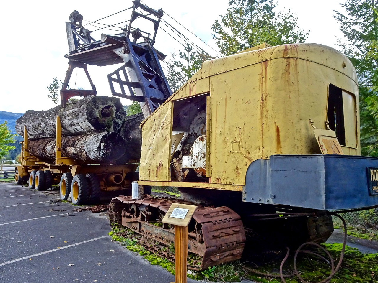 Image - loading lumber timber truck logging