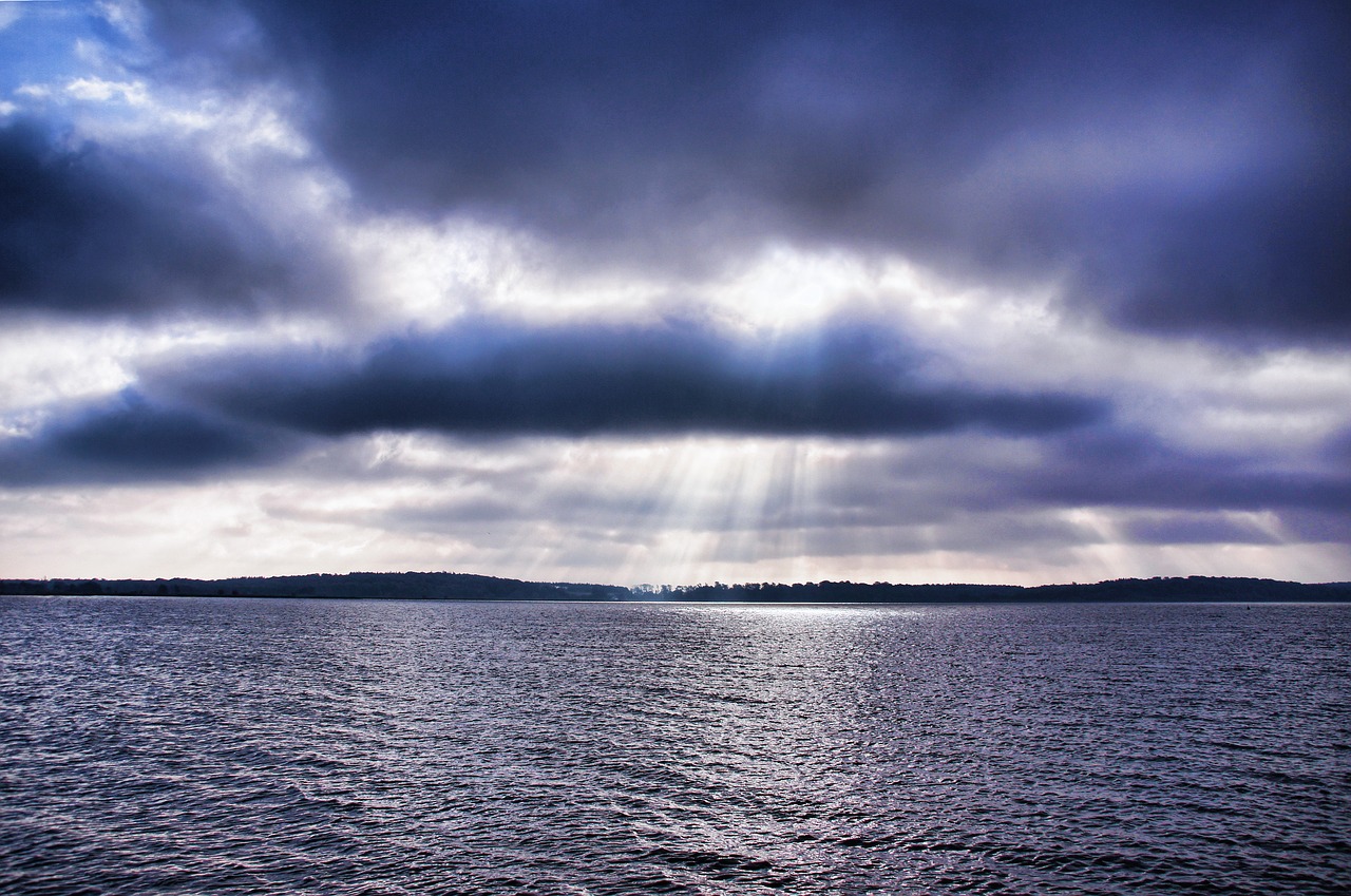 Image - sunrise clouds sky baltic sea sea