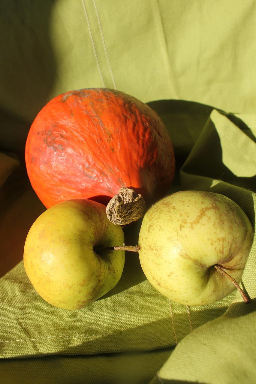 Image - pumpkin apple fruits autumn
