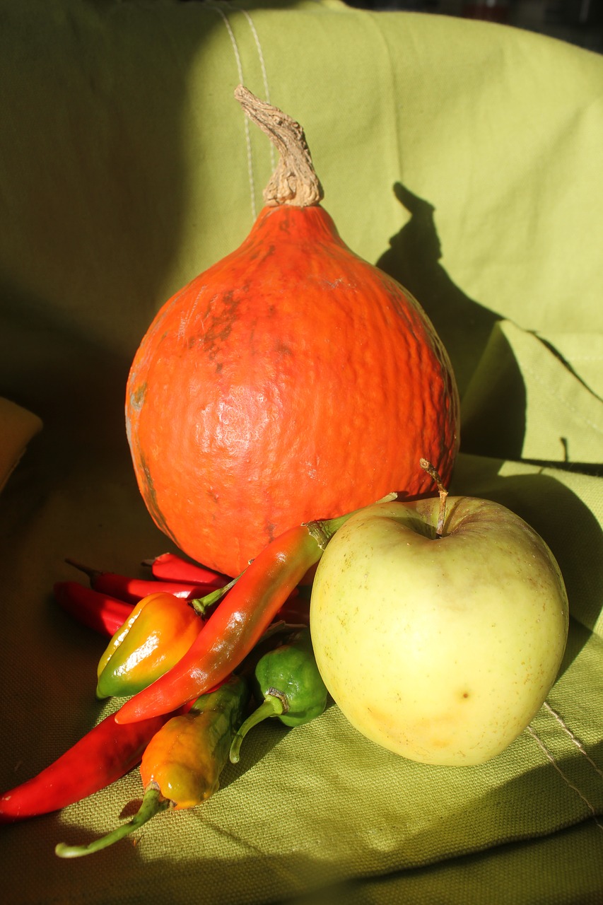 Image - pumpkin apple fruits autumn