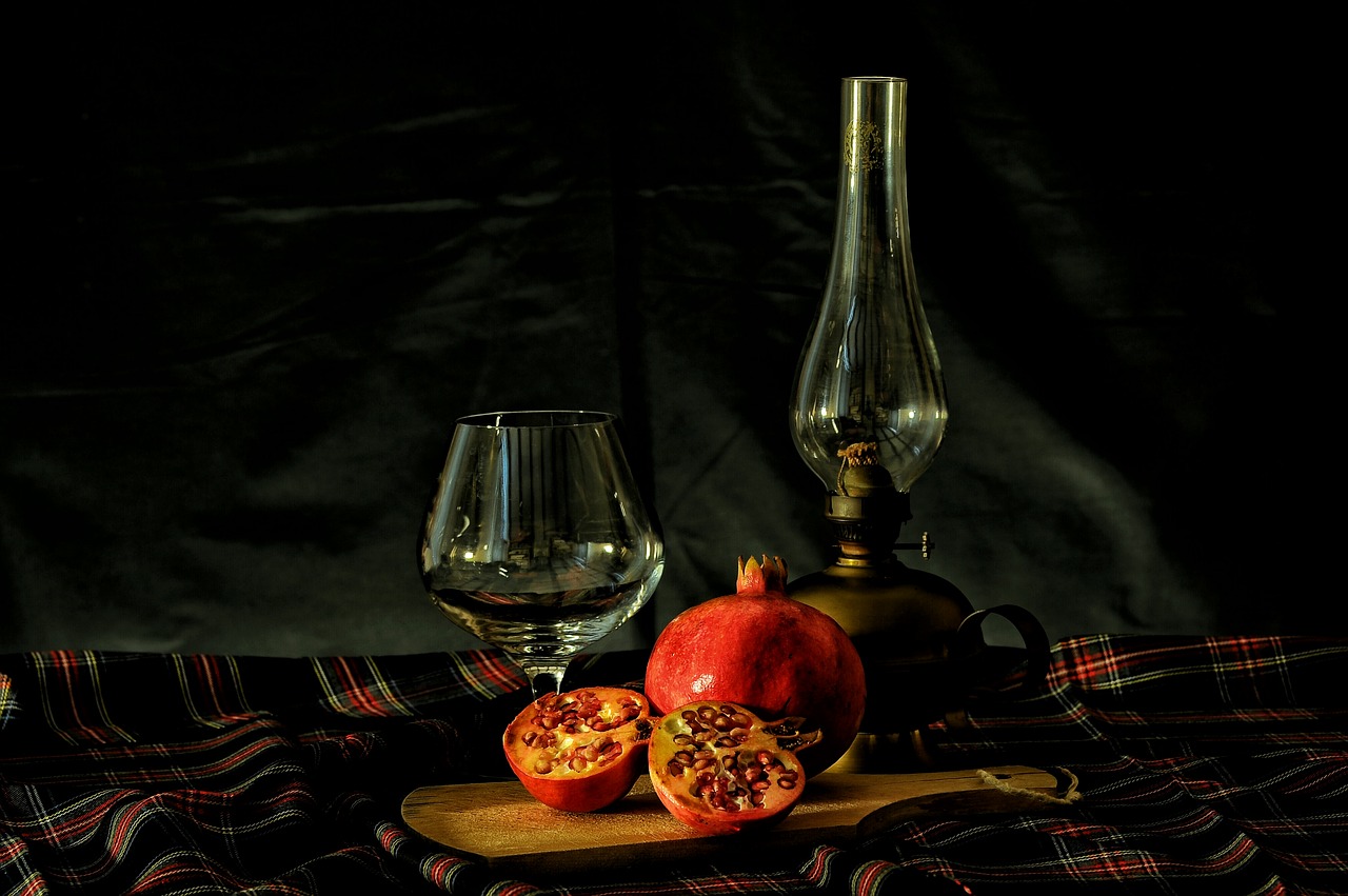 Image - pomegranate table glass lamp drink