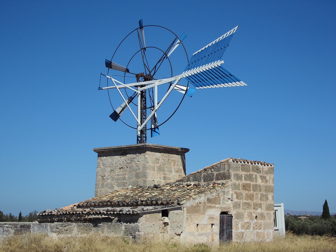 Image - pinwheel mallorca blue sky spain