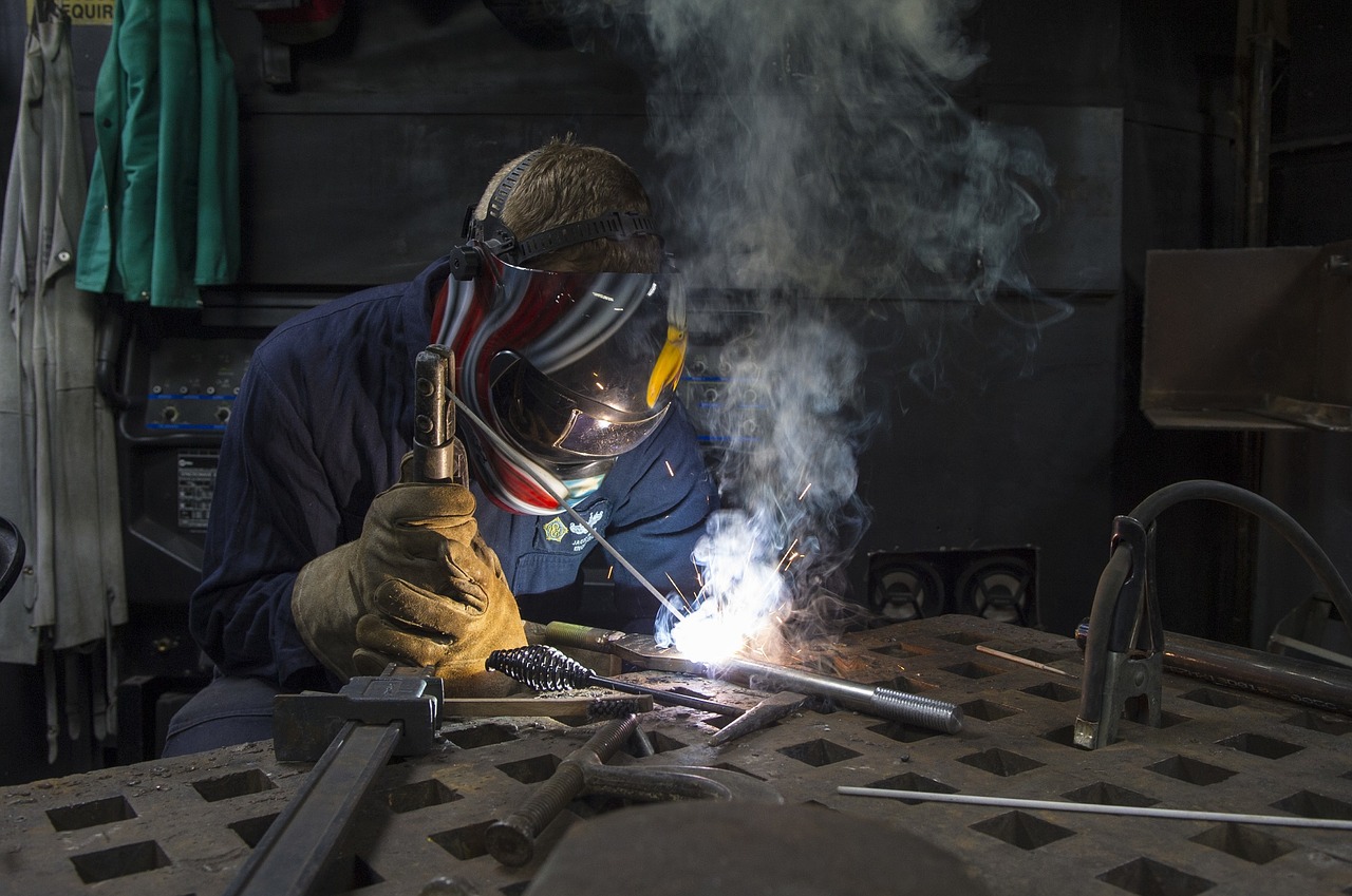 Image - construction worker welding welder