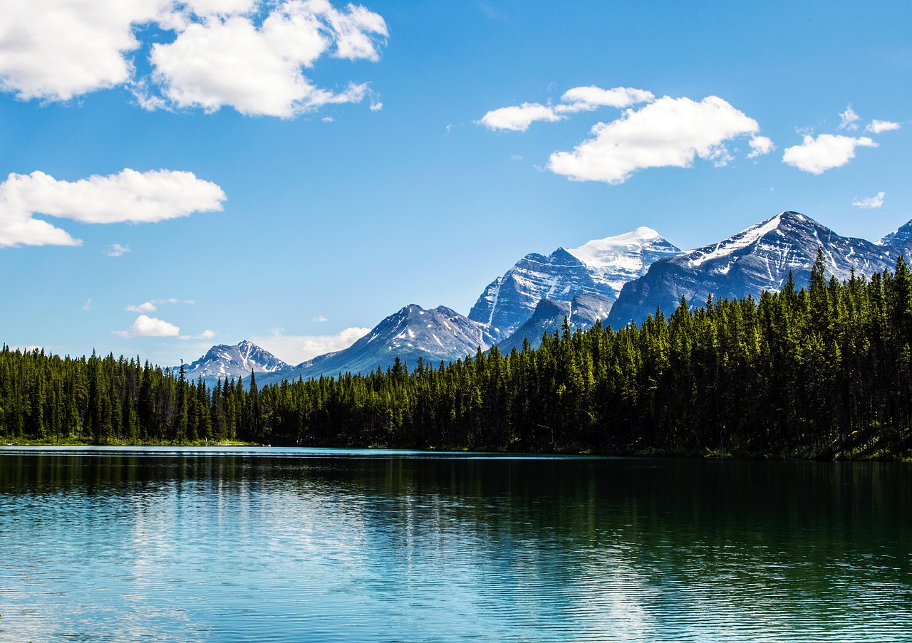 Image - alberta lake rockies nature rocky