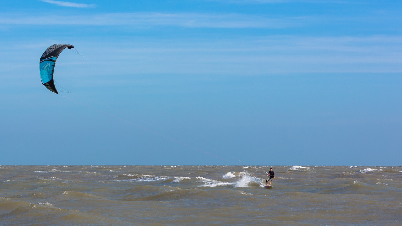 Image - kite surfer wind sea sky surfer