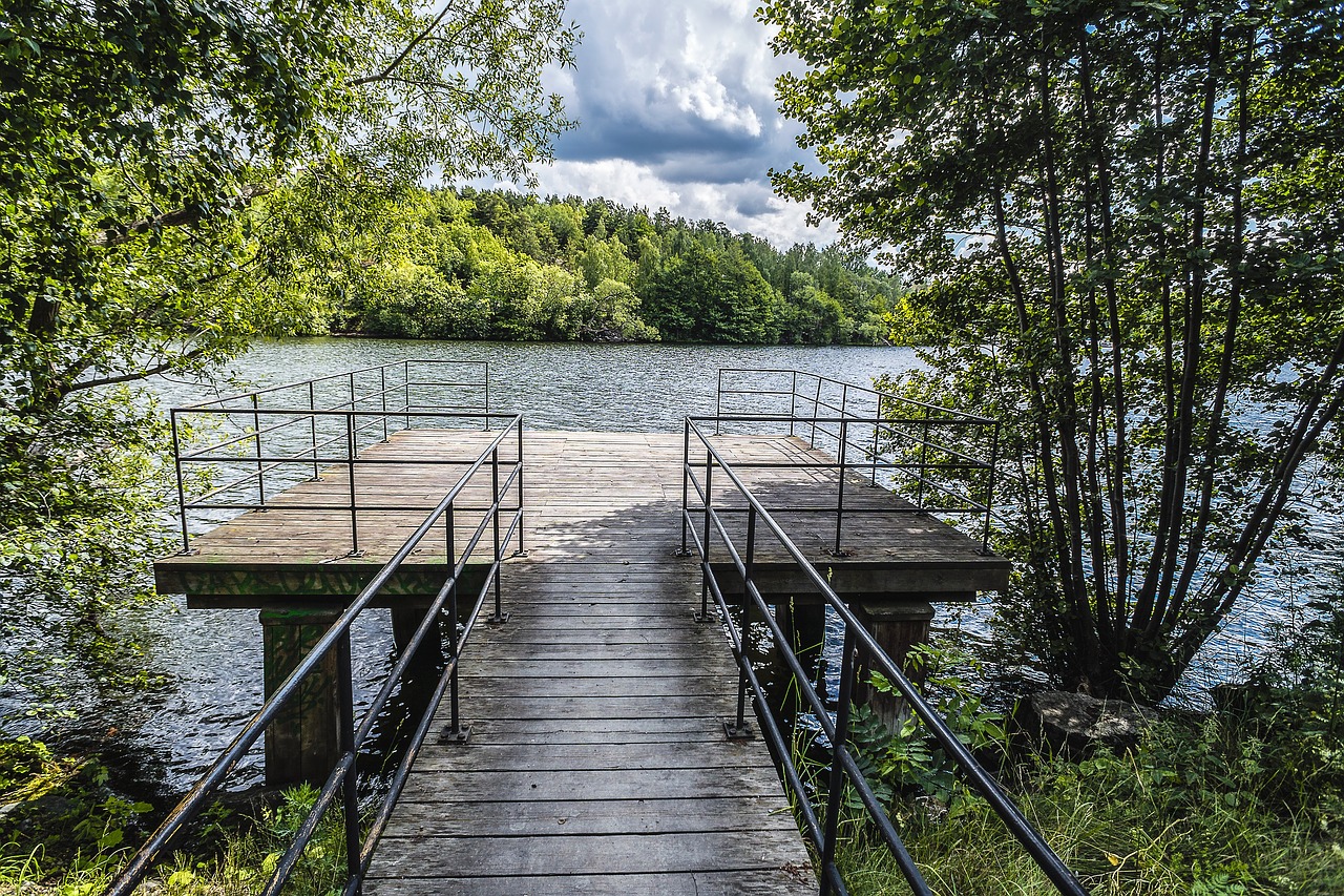 Image - jetty bridge pier water landscape