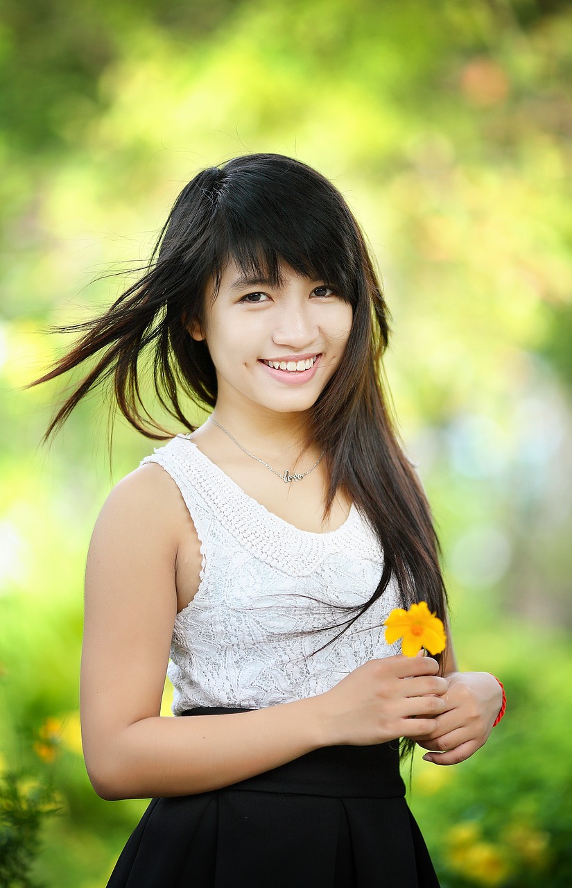 Image - girl asia people happy young