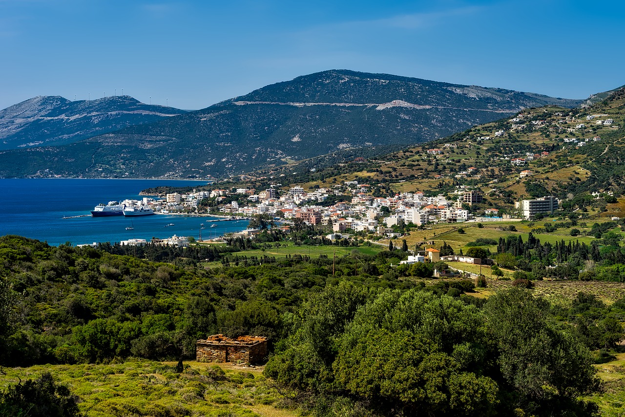 Image - marmari greece town city landscape