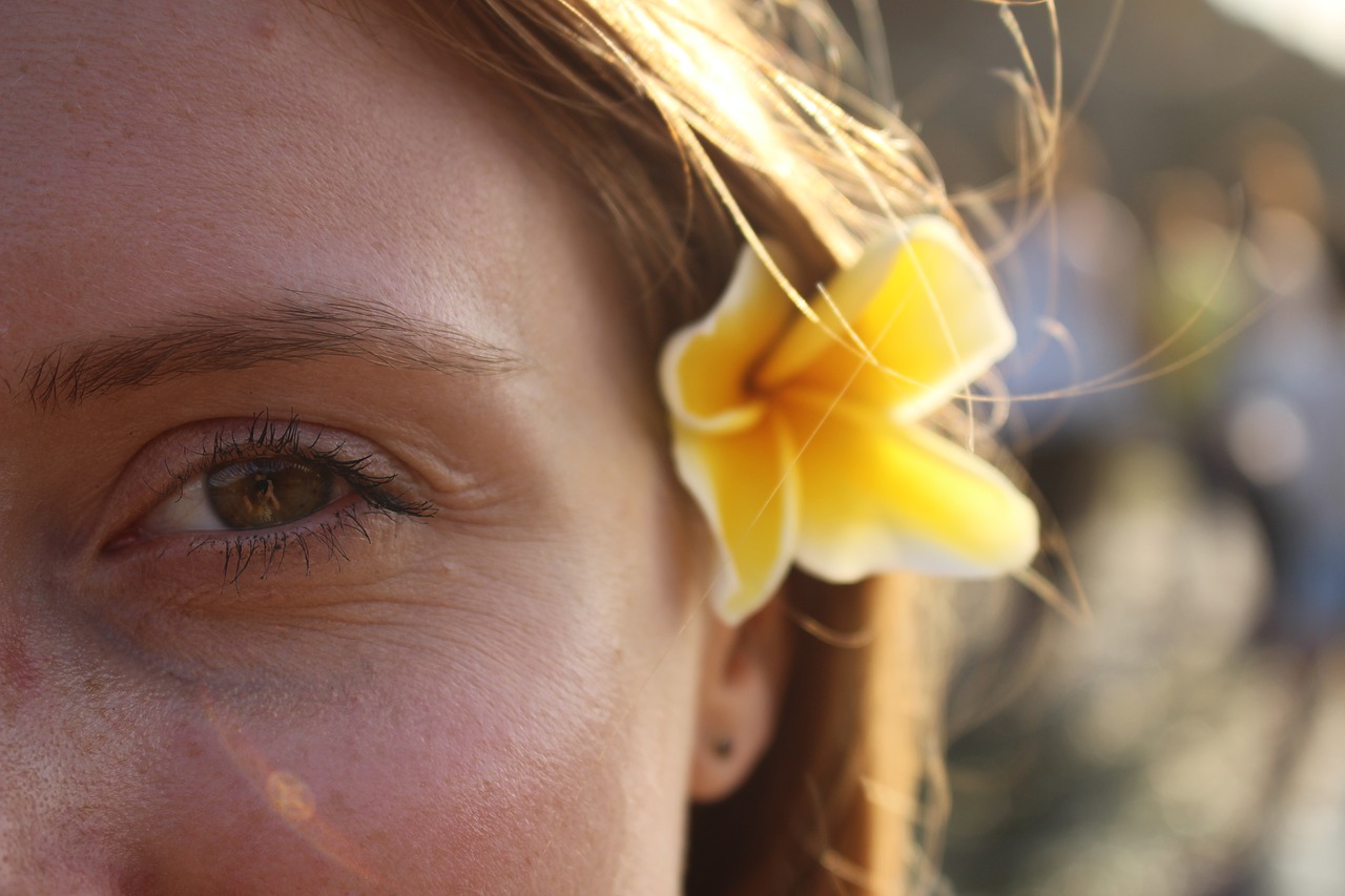 Image - natural beauty eyes green flower