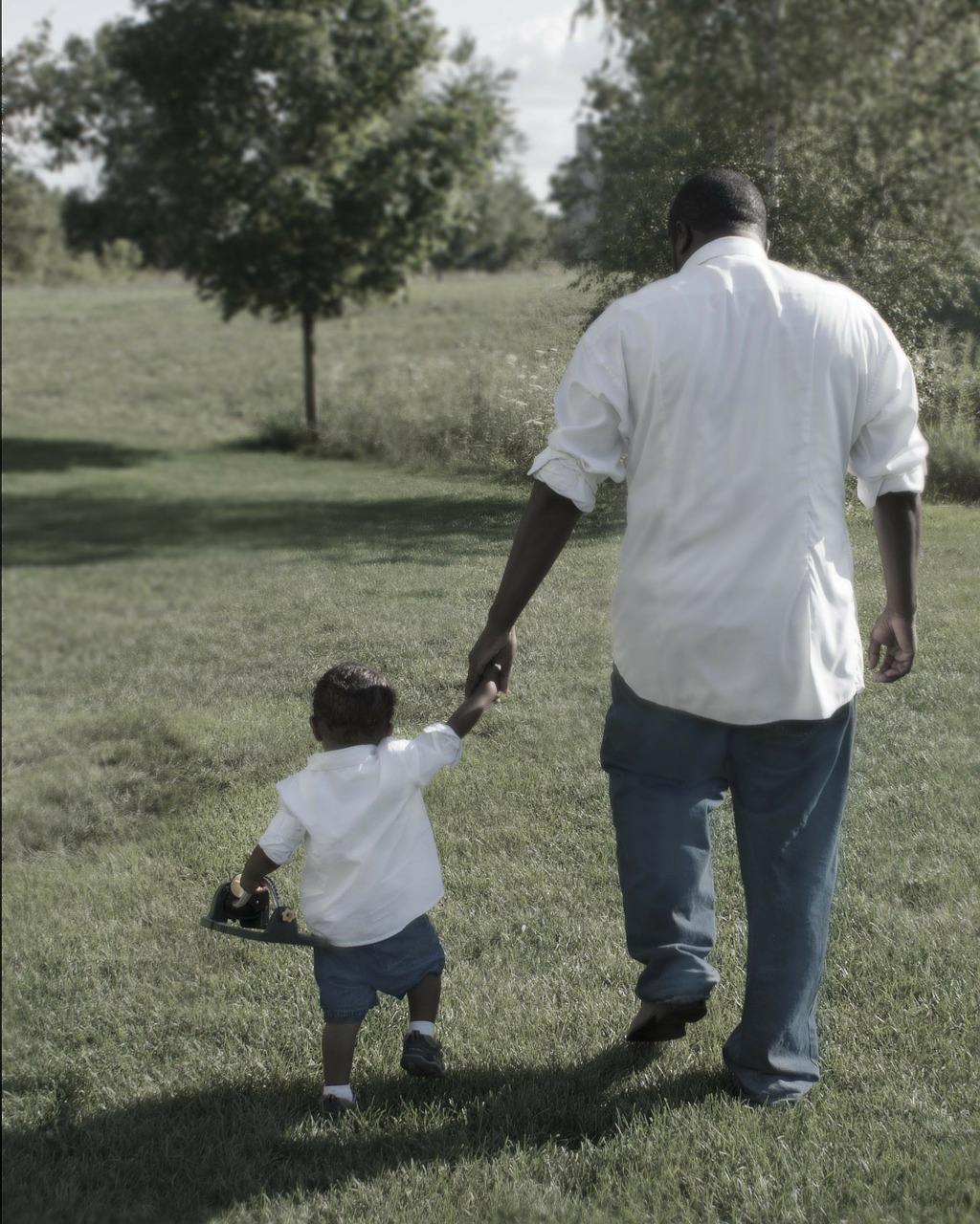 Image - father son holding hands father