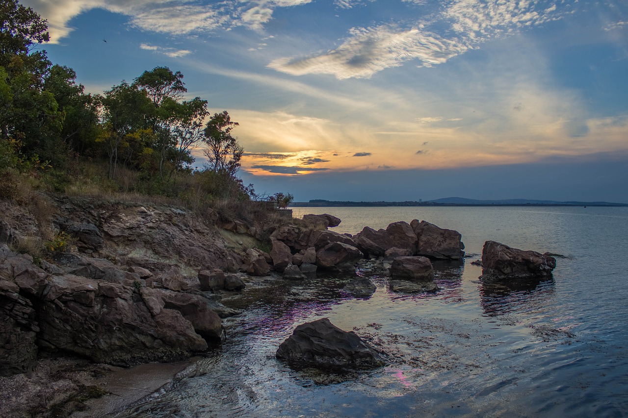 Image - beach burgas sunset sea bulgaria