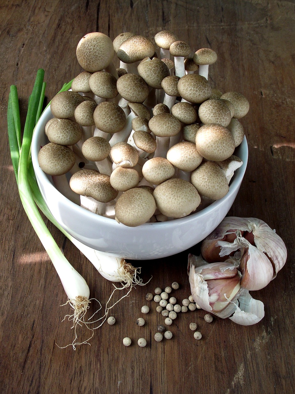 Image - mushroom spring onion garlic pepper