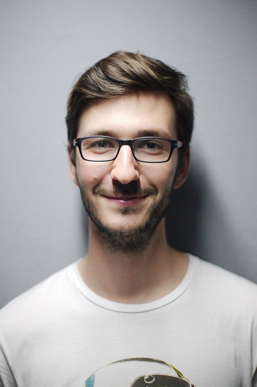 Image - smile profile face male portrait