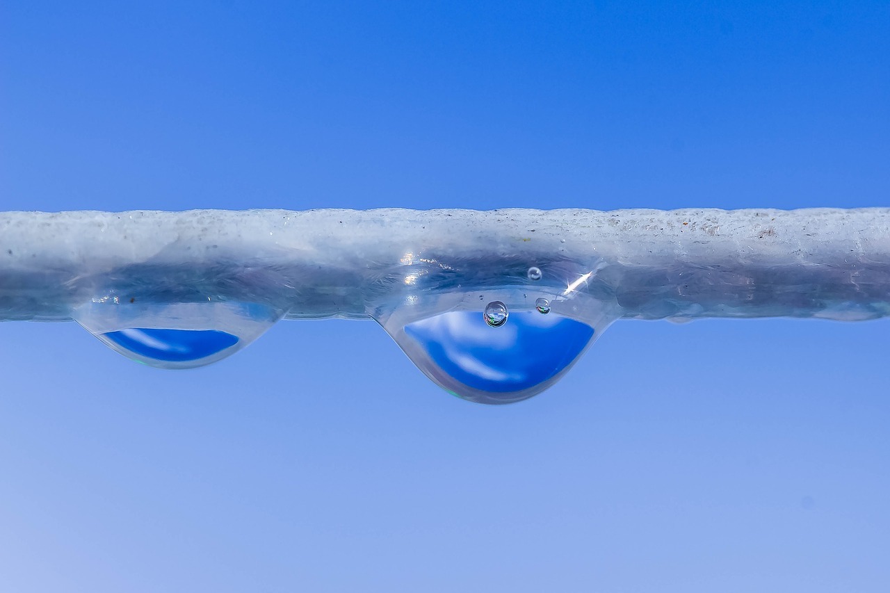 Image - drop of water beaded raindrop drip