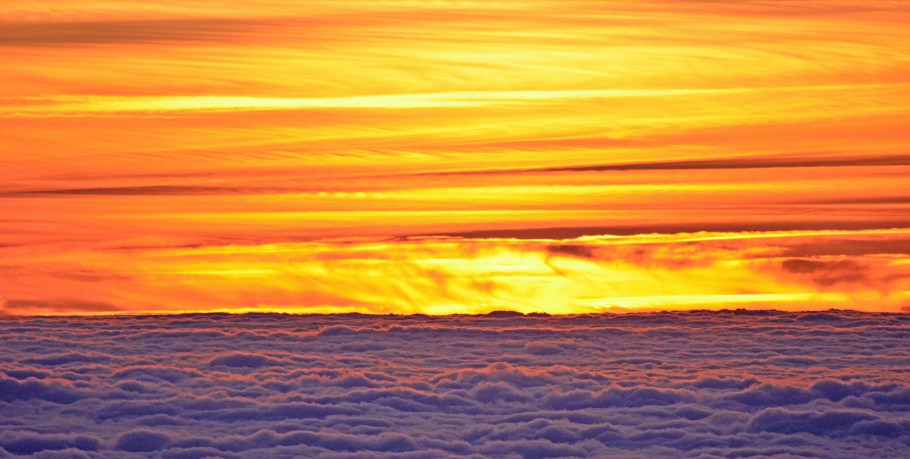 Image - sunset sun twilight clouds colors