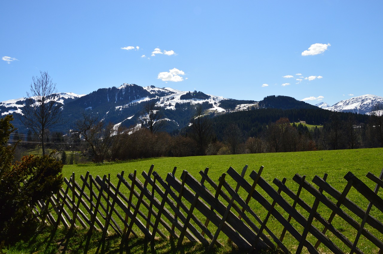 Image - wood fence kitzbühel spring