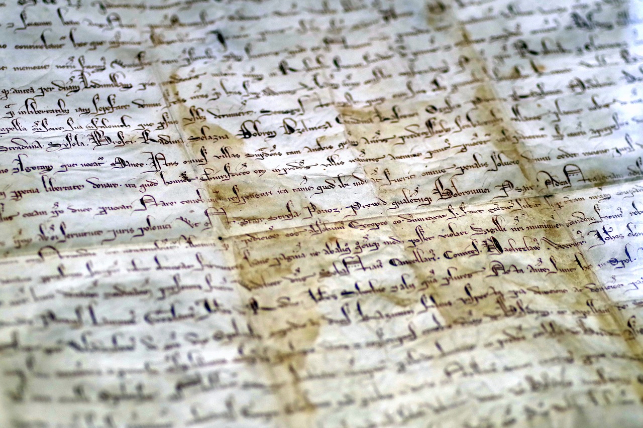Image - document parchment the middle ages