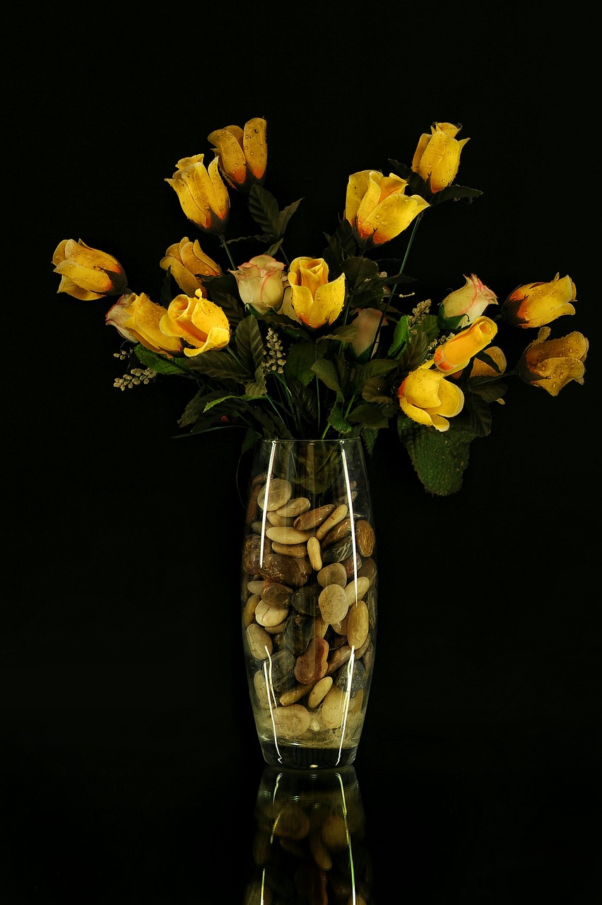 Image - flowers vase sassi dark flower