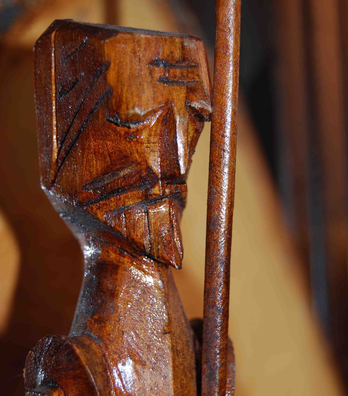 Image - don quixote carving wood spear