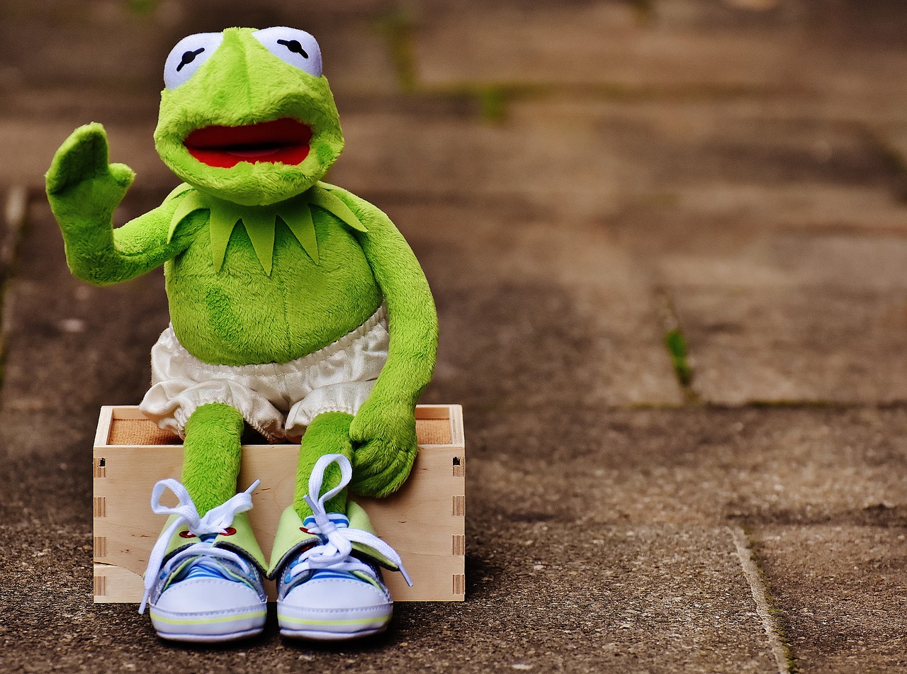 Image - kermit sit bank sneakers pants