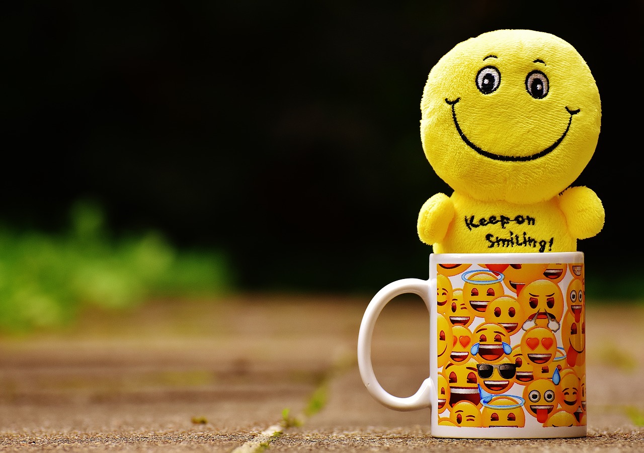 Image - smilies cup yellow funny joy