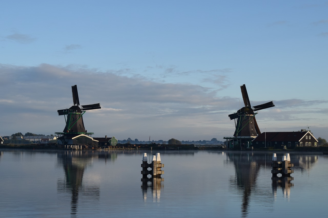 Image - mill lake reflection holland water