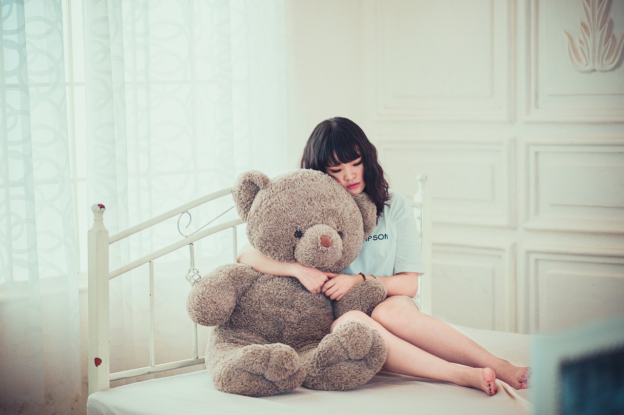 Image - girl bedroom bear toy teddy bear