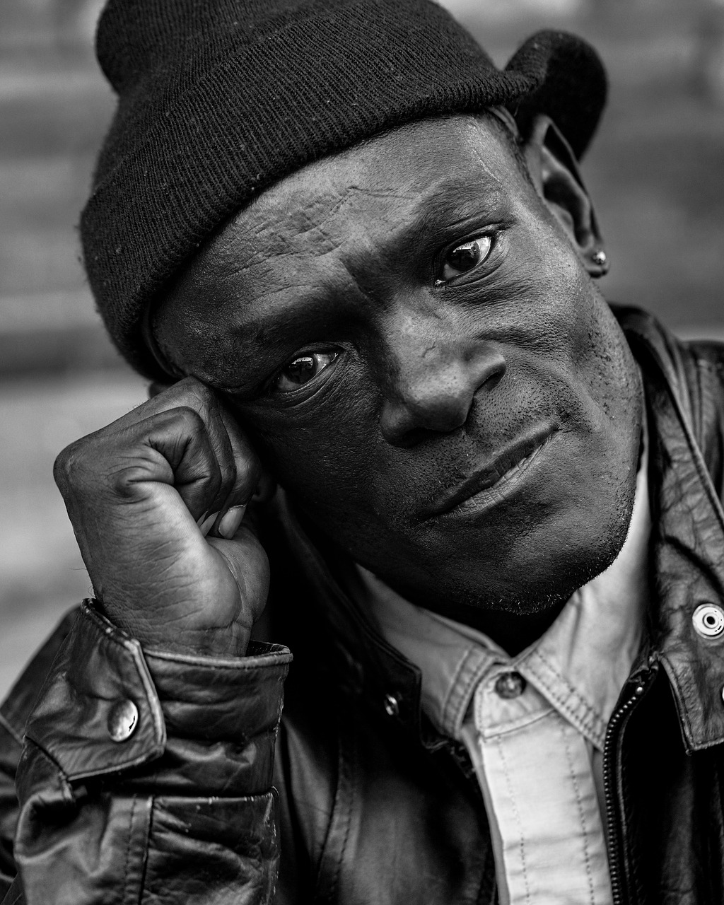 Image - people portrait male pensive black