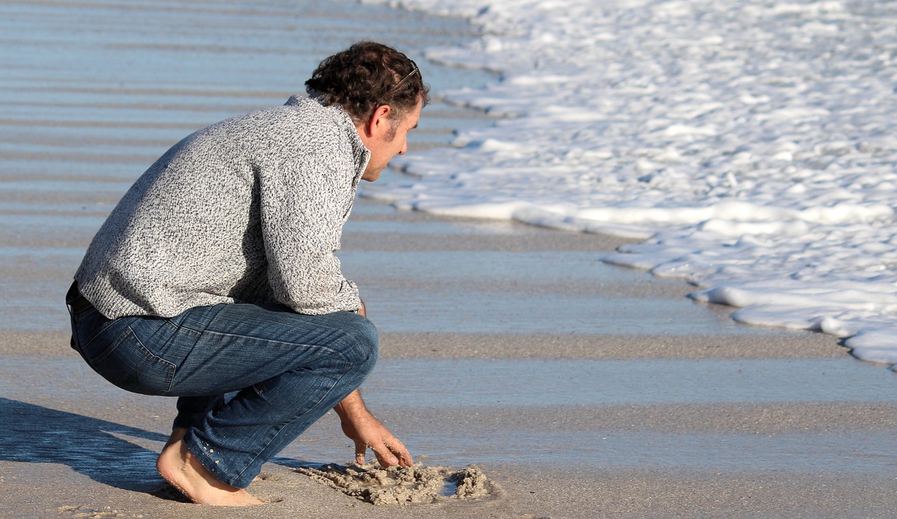 Image - man sea water wanderlust beach