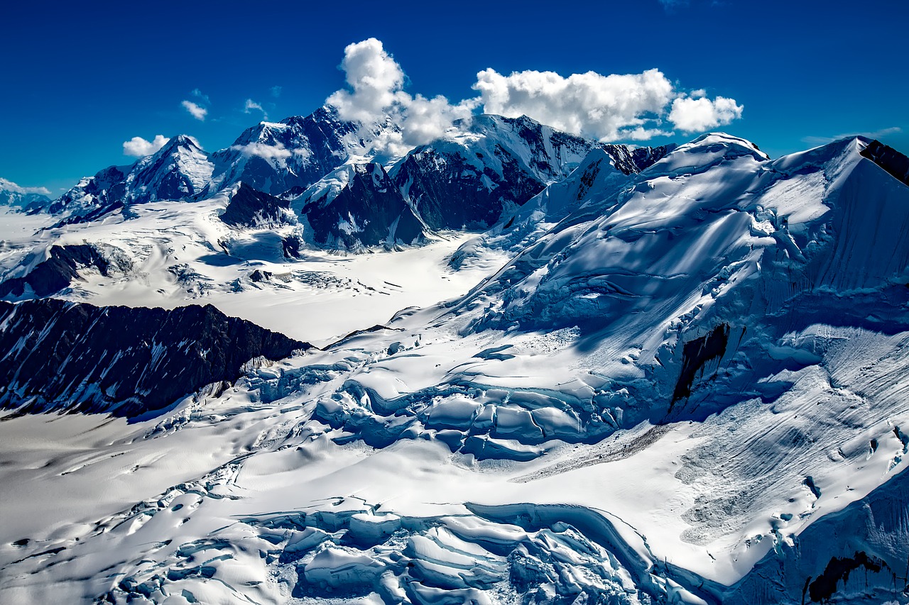 Image - alaska glacier snow ice sky