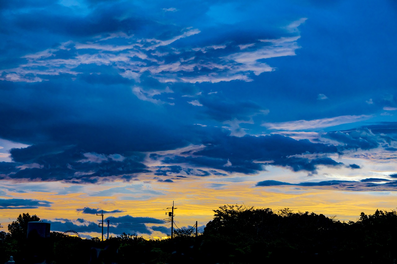 Image - morning glow sky dawn silhouette