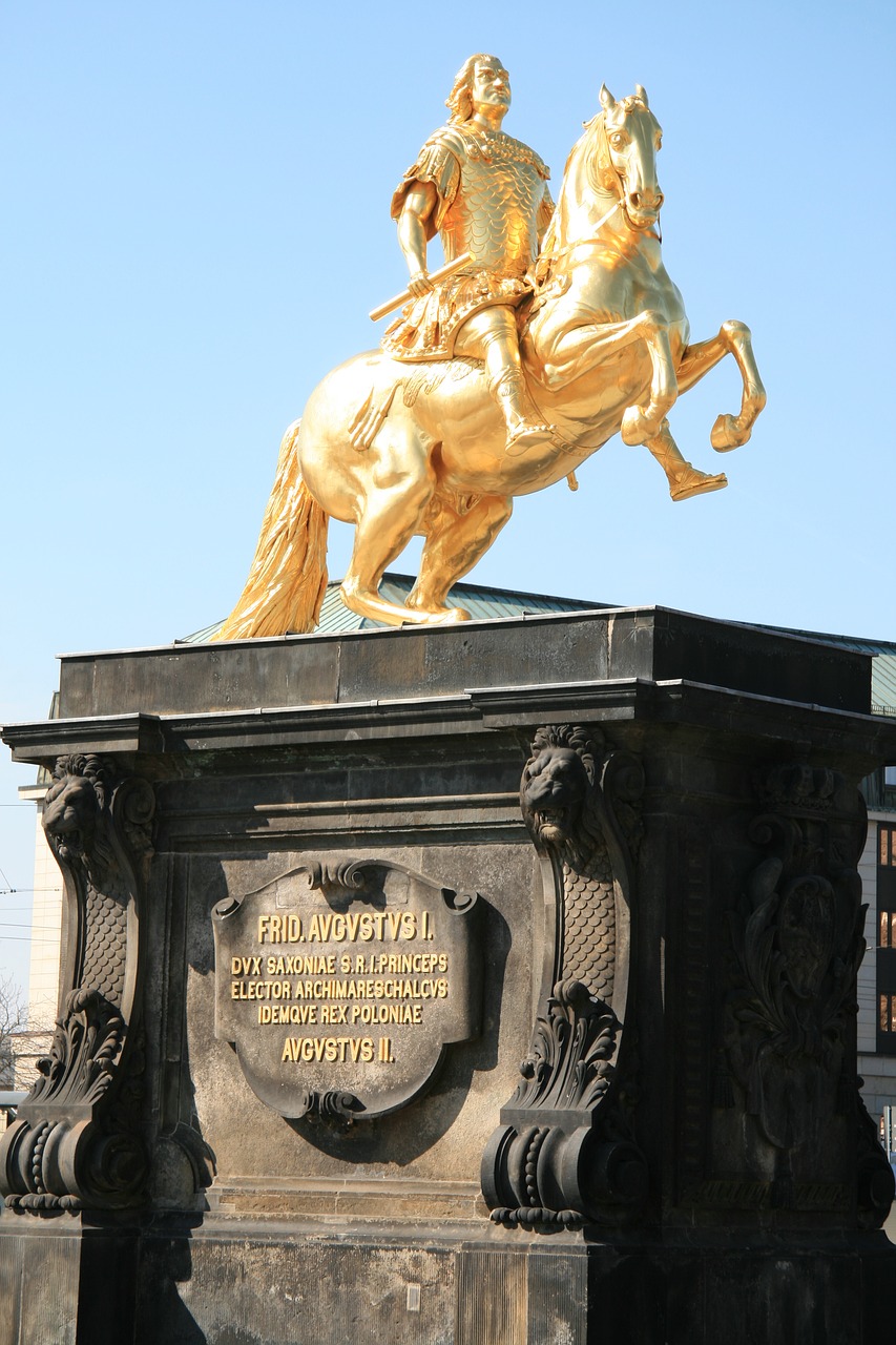 Image - golden rider dresden statue