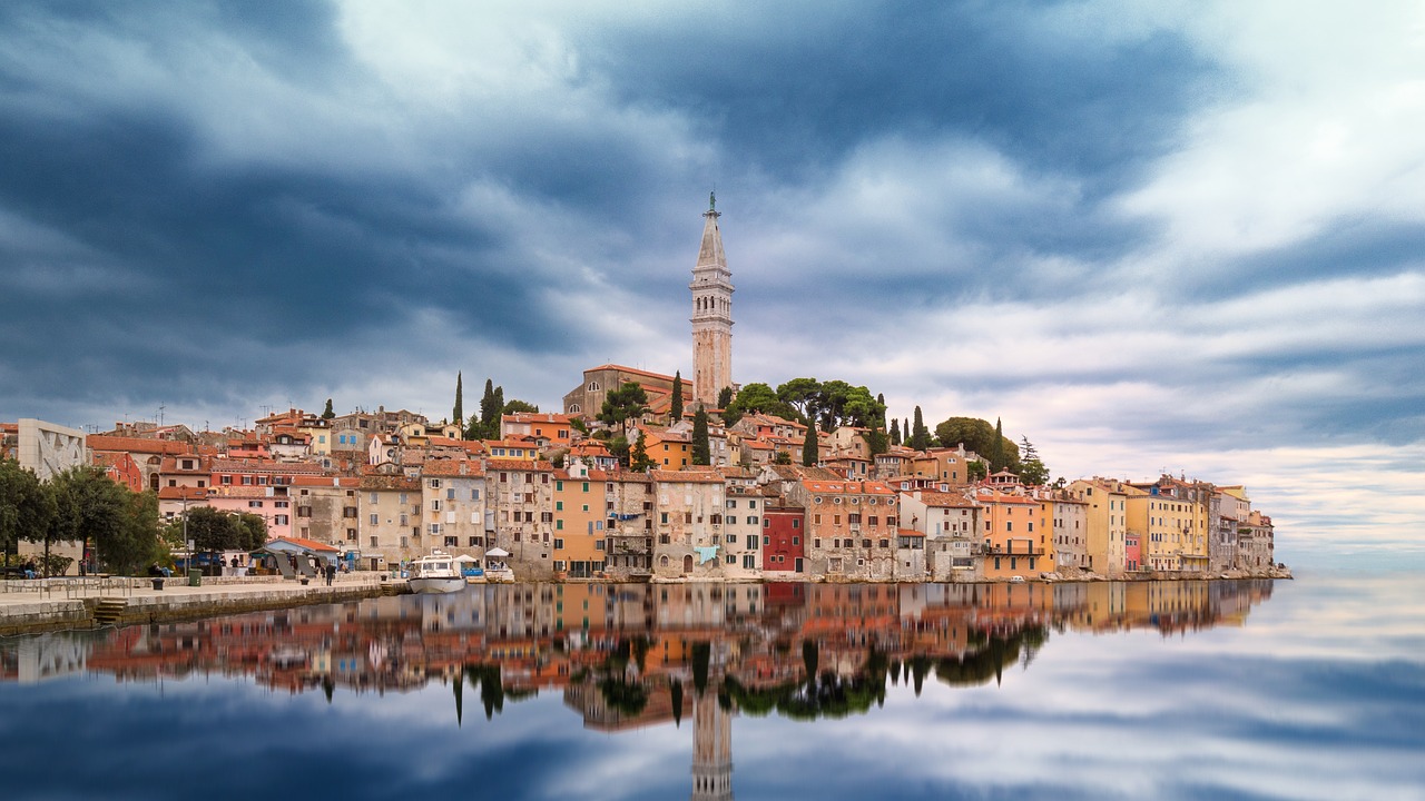 Image - skyline rovinj croatia water