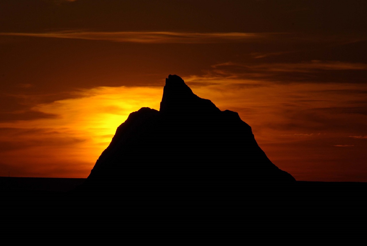 Image - sunset landscape silhouettes