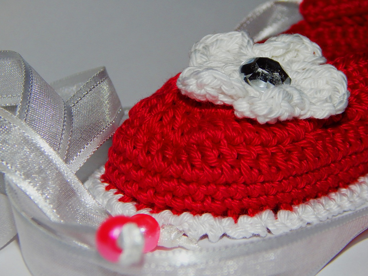 Image - handmade baby shoes baby socks red