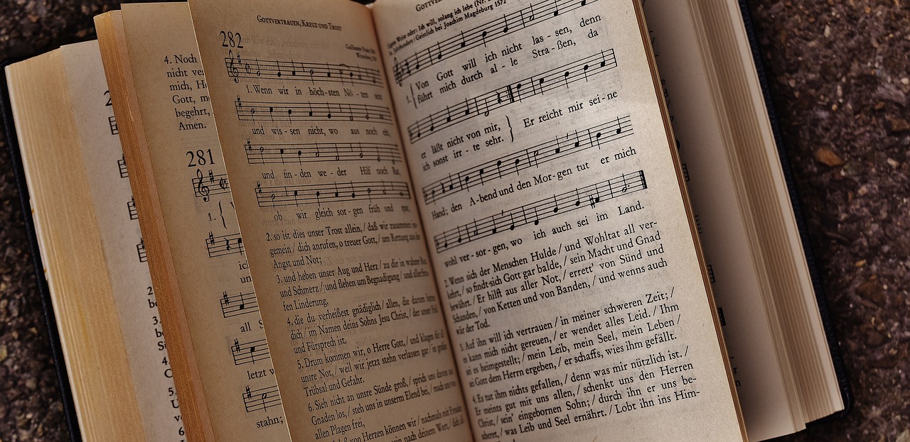 Image - book hymnal church pitched