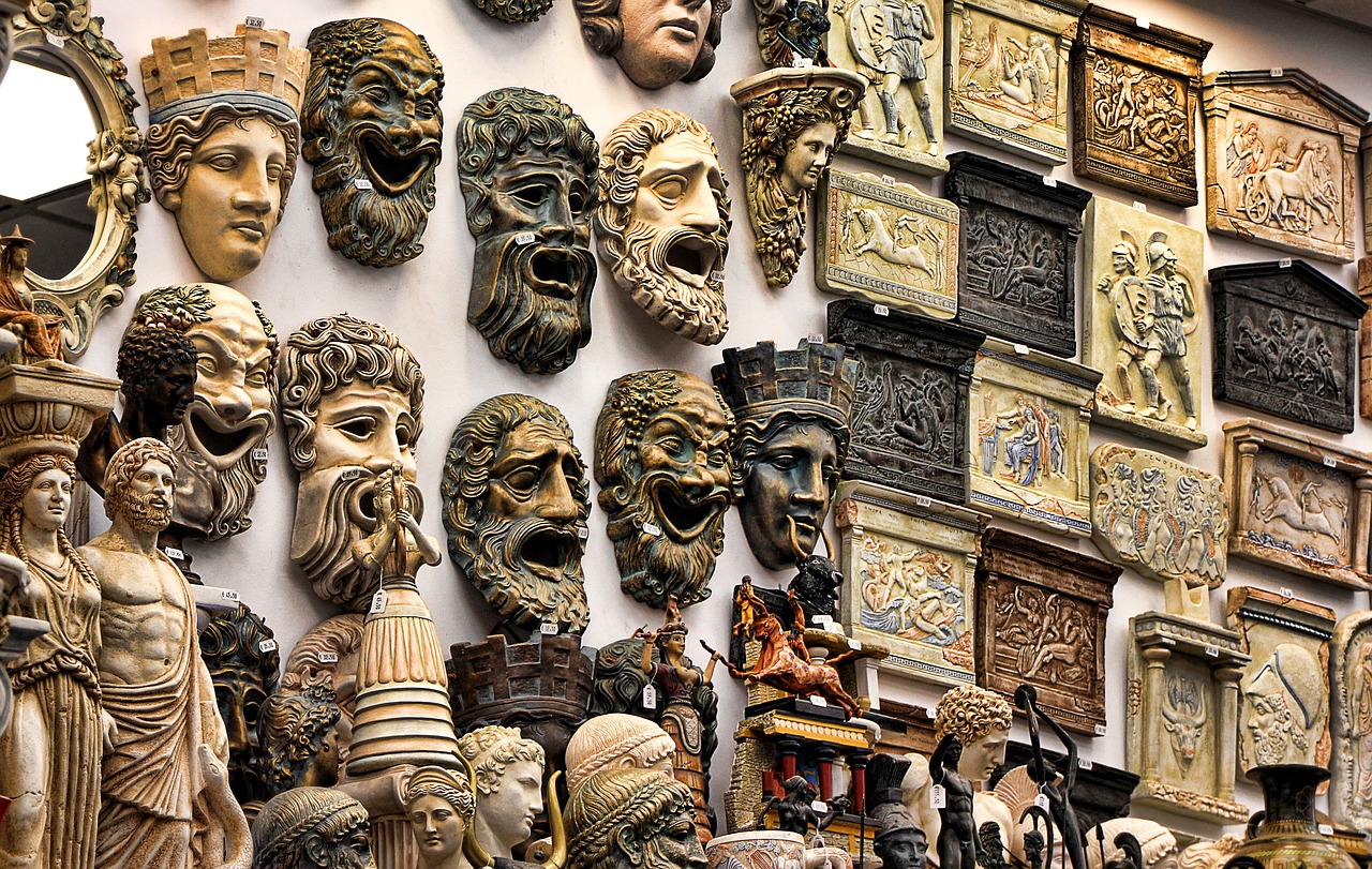 Image - greece souvenirs masks gods
