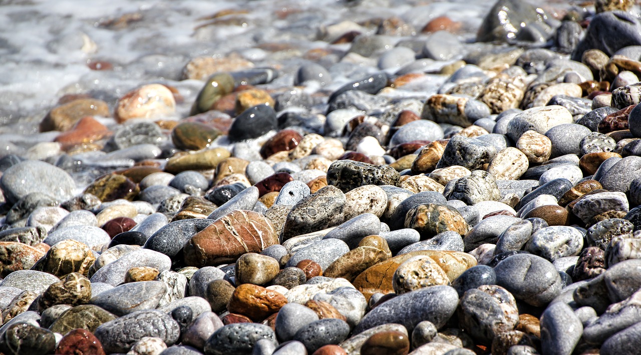 Image - stones beach coast pebble sea