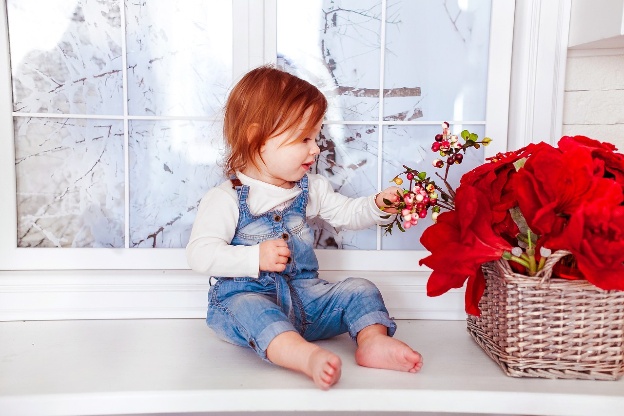 Image - kids joy childhood basket flowers