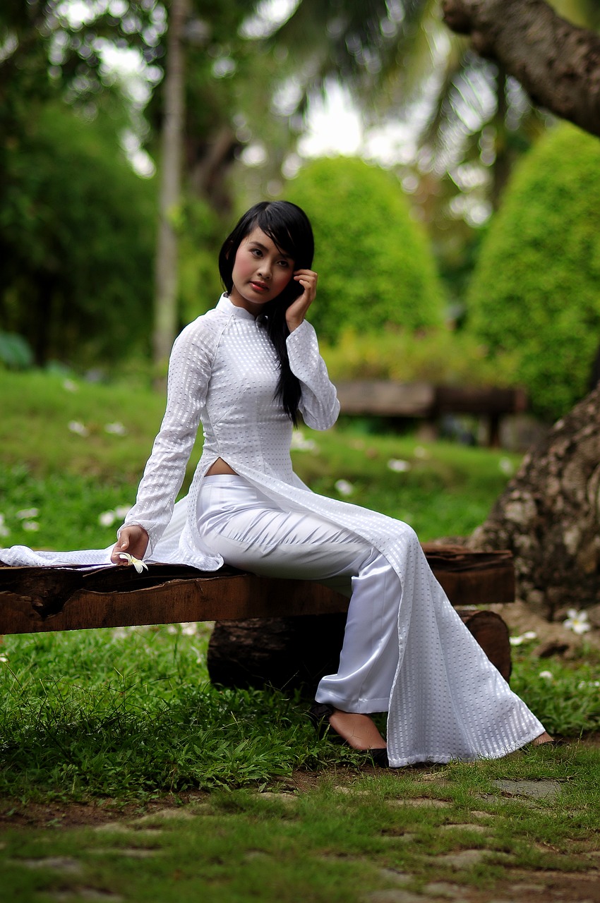 Image - girl white clothing pretty asian