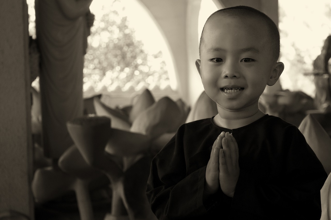 Image - monk nun religion pray temple