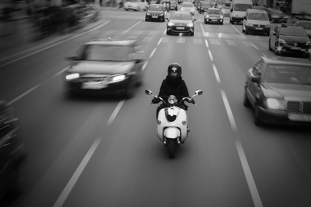 Image - biking barcelona city motorbike