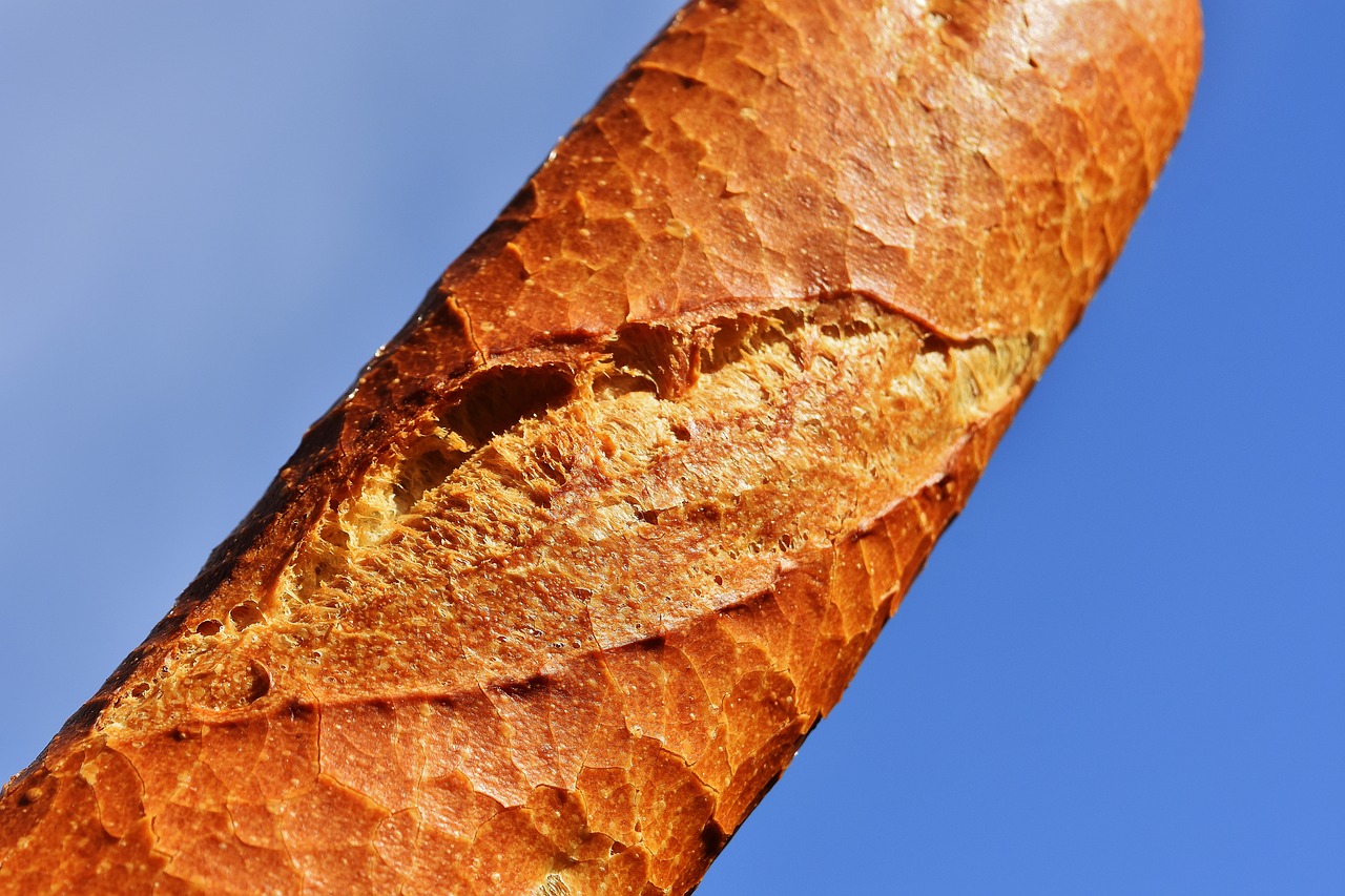 Image - baguette bread baked goods food