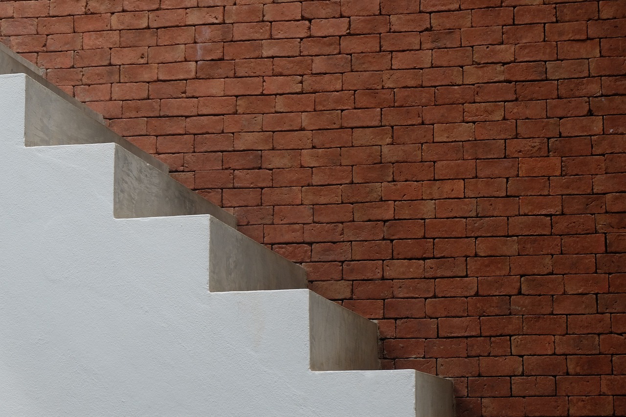 Image - stair wall white house interior