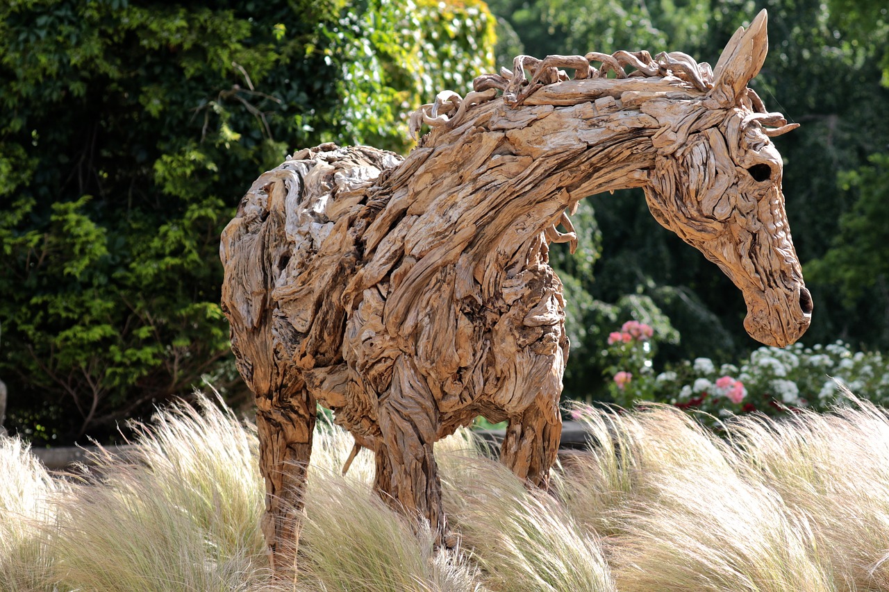 Image - wood art oakley court hotel horse