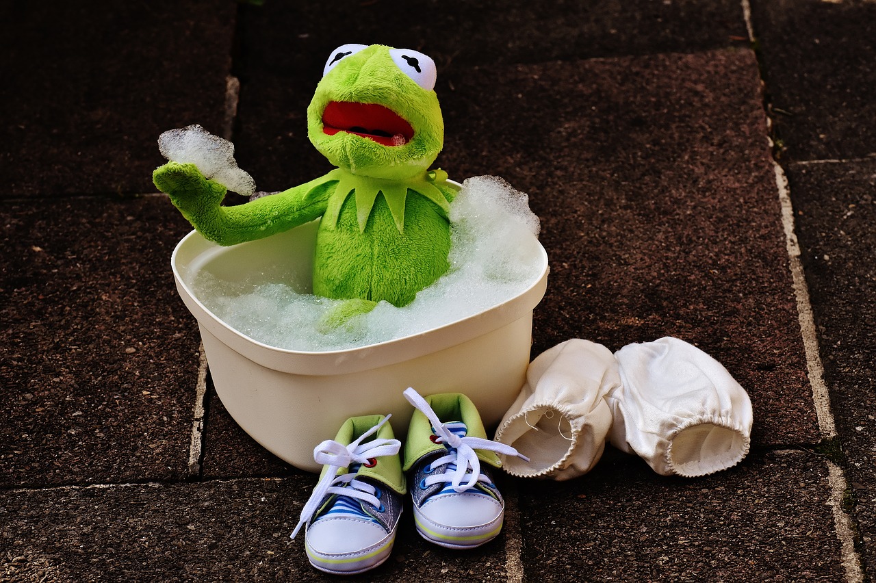 Image - kermit bath bath foam funny frog